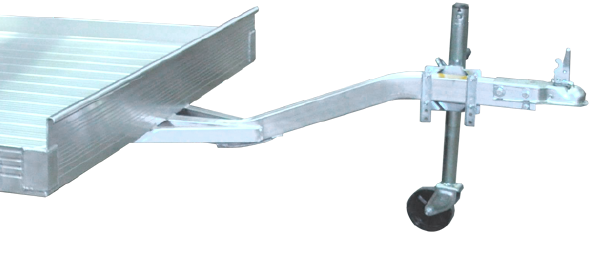 Formed and Hardened Tongue for aluminum trailer